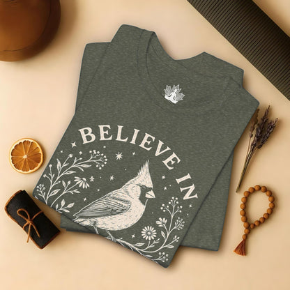 Believe In Good Cardinal Bird Tee