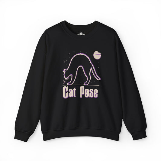 Cat Pose 80s Sweatshirt
