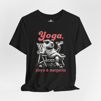 Capybara Yoga, Playa & Margarita Tee