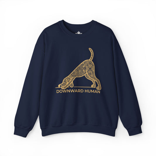 Sweat-shirt Downward Human - Mandala Dog