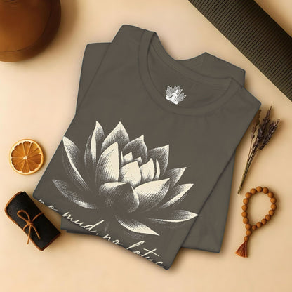 No Mud, No Lotus Shadow Art Tee