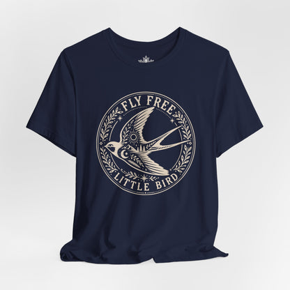 Fly Free, Little Bird Badge Tee