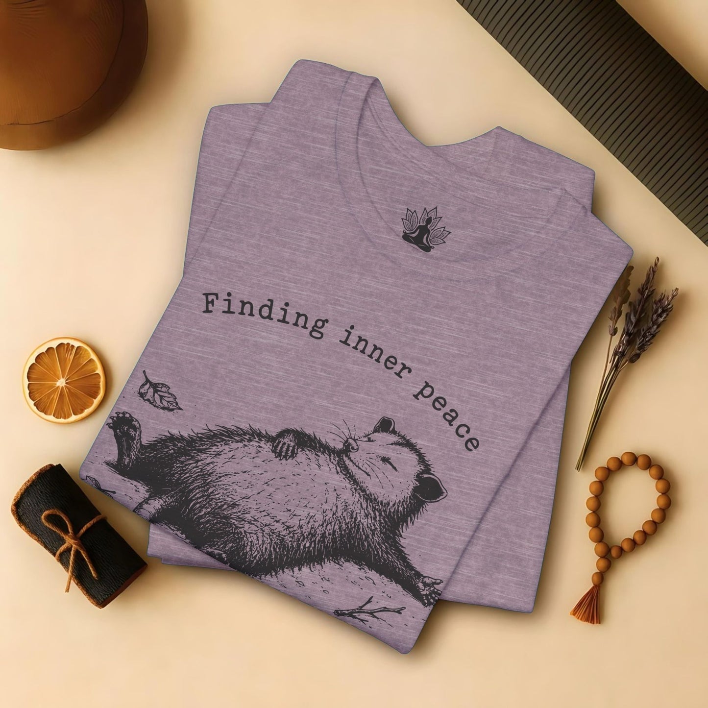 Finding Inner Peace Possum Tee