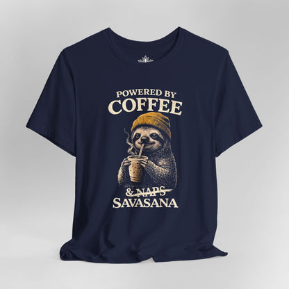 Powered By Coffee & Savasana Men Tee