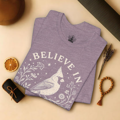 Believe In Good Cardinal Bird Tee