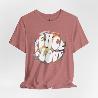 Floral Peace & Love Tee