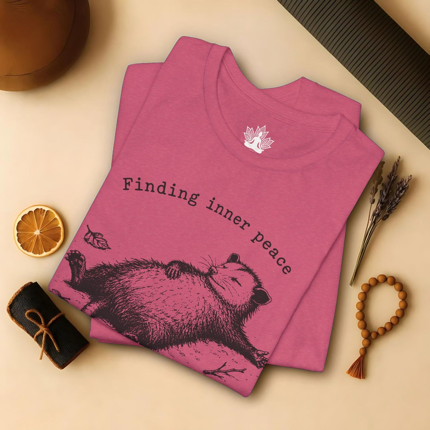 Finding Inner Peace Possum Tee