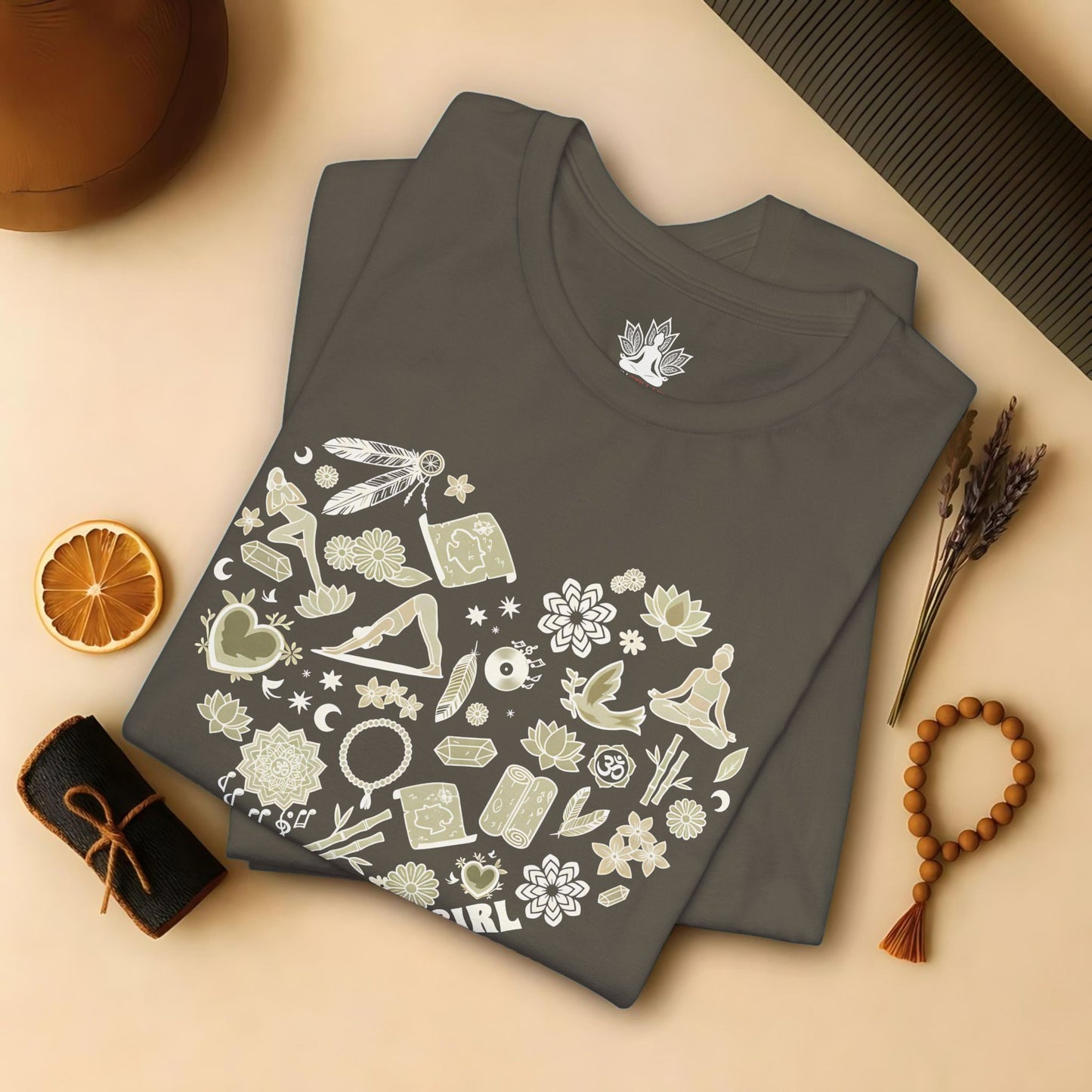 Yoga Girl Boho Heart Tee
