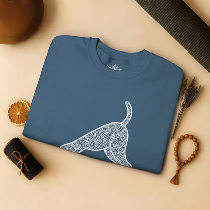 Downward Human Sweater - Mandala Dog