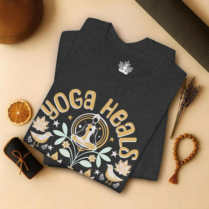 Yoga Heals the Mind & Soul – Boho Tee