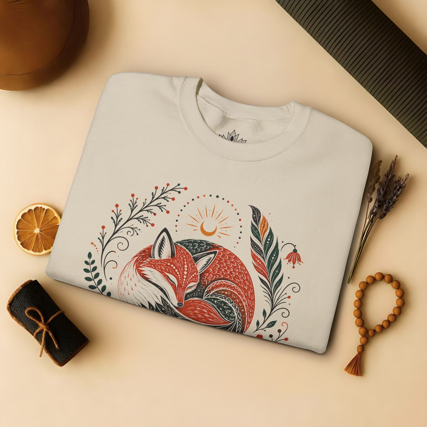 Boho Fox & Feathers Sweatshirt