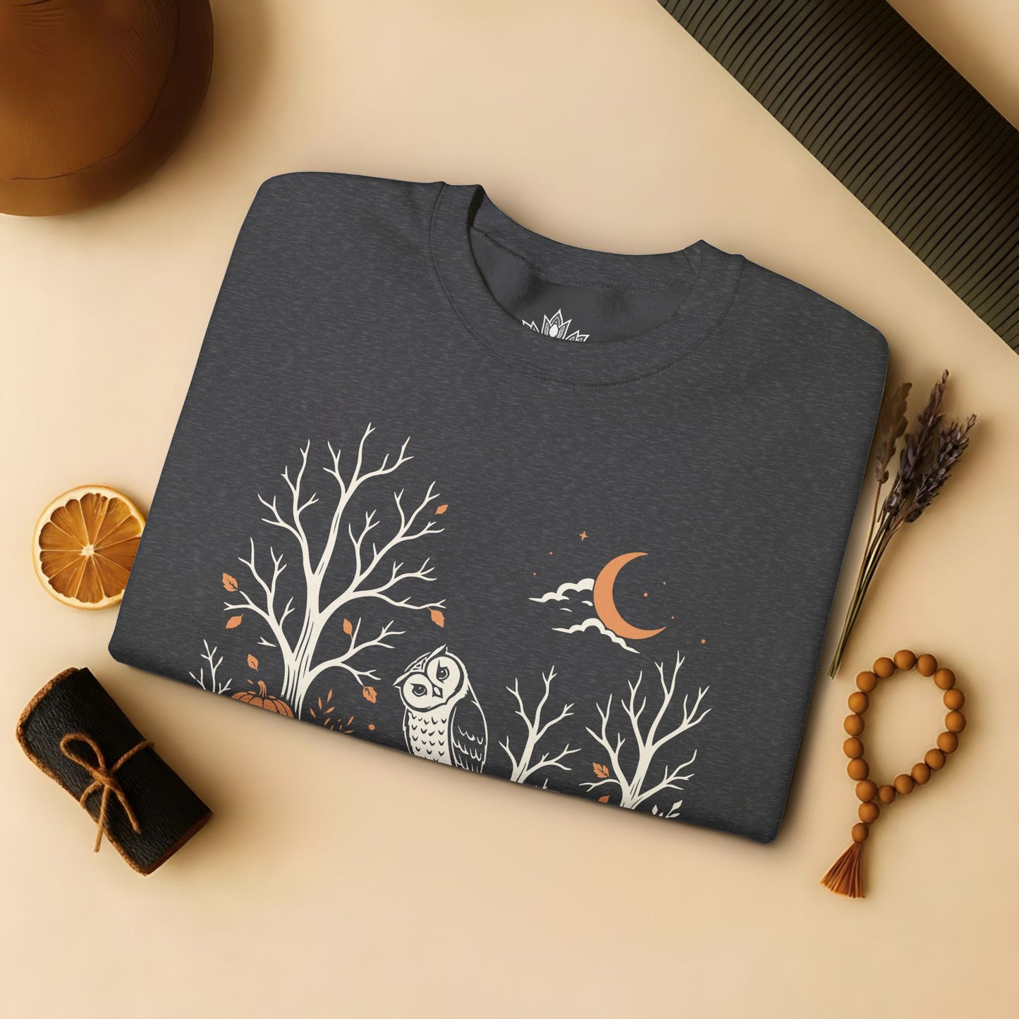 Namaste Forest Owl Halloween Edition Sweatshirt