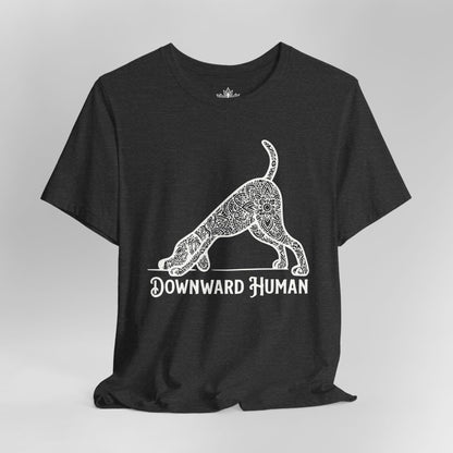 Downward Human Mandala Dog Tee