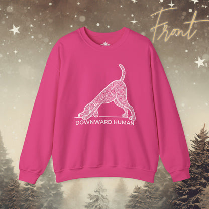 Downward Human Sweater - Mandala Dog