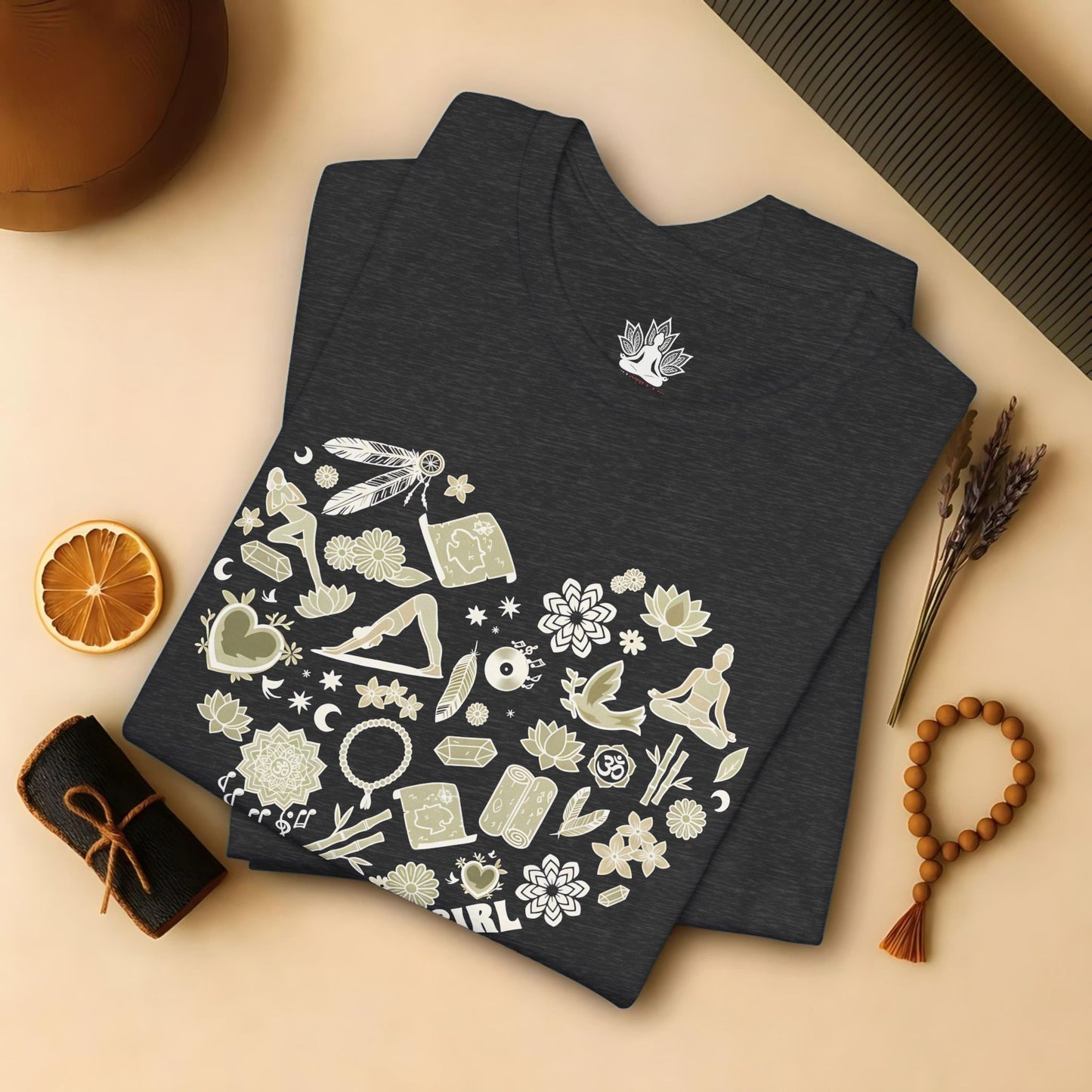 Yoga Girl Boho Heart Tee