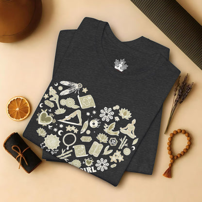 Yoga Girl Boho Heart Tee