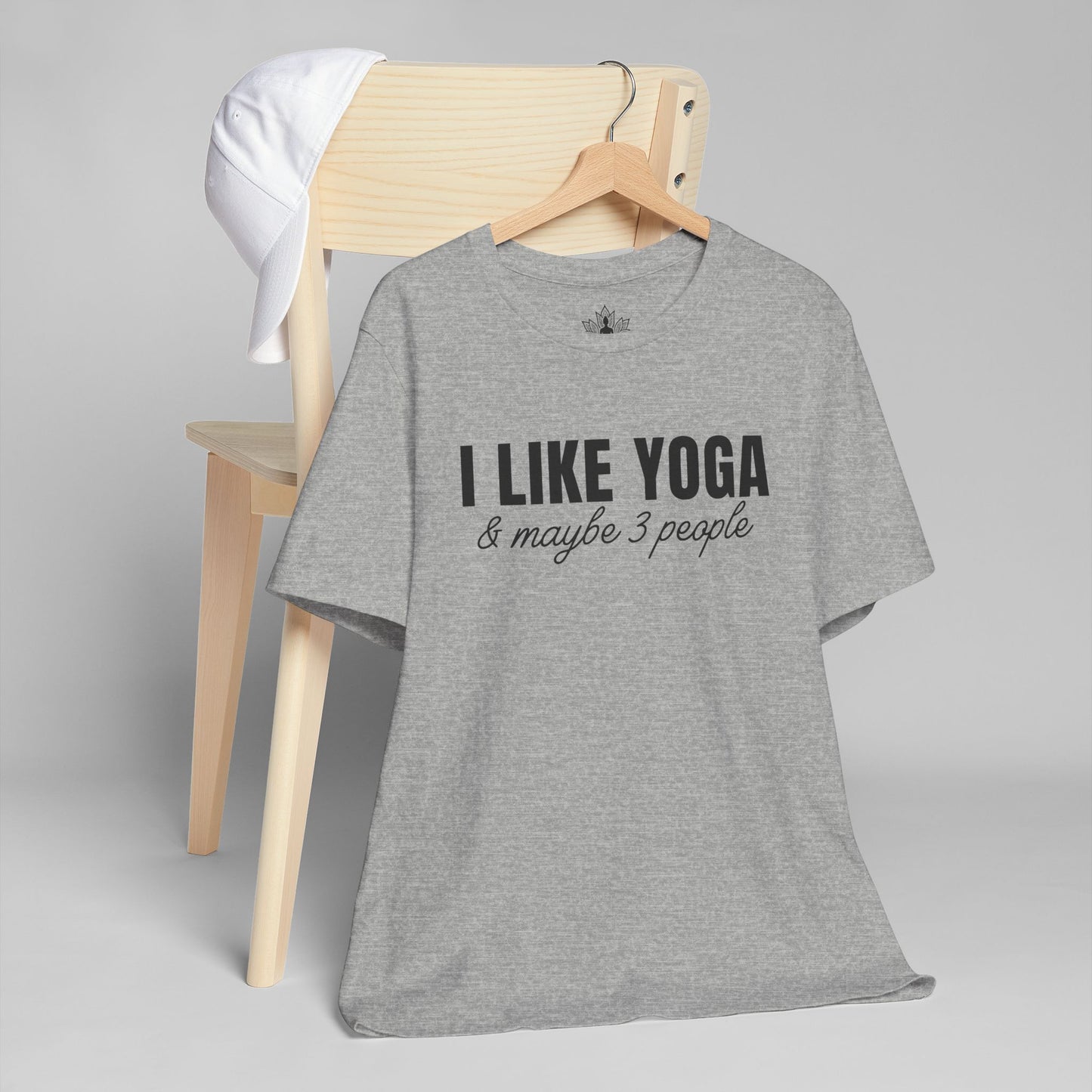 I Like Yoga & Maybe 3 People - Funny Men Tee