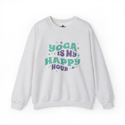 Yoga Is My Happy Hour Sweatshirt