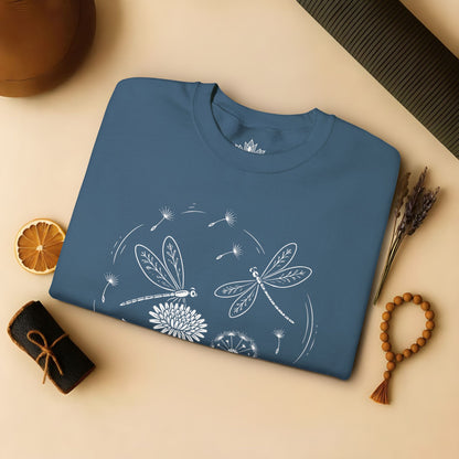 Go With The Flow Delicate Dragonflies Sweatshirt