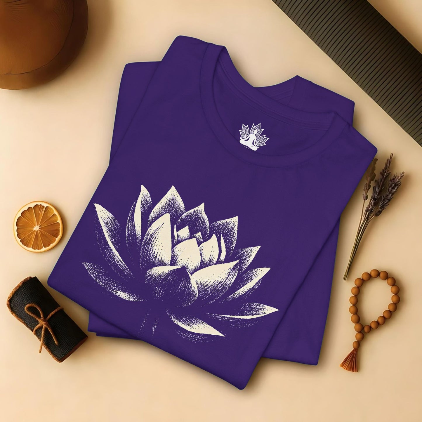Lotus Shadow Art Tee