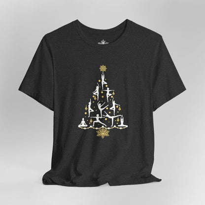 T-shirt de Noël Yoga Poses Christmas Tree – Pleine conscience