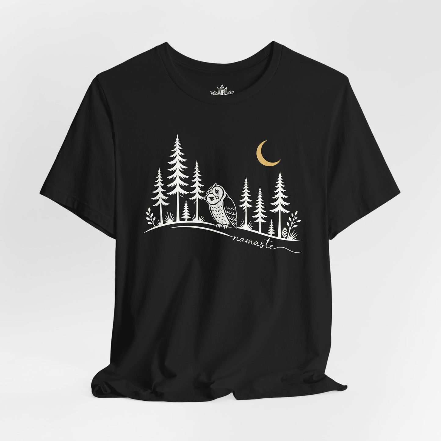 Namaste Forest Owl Tee
