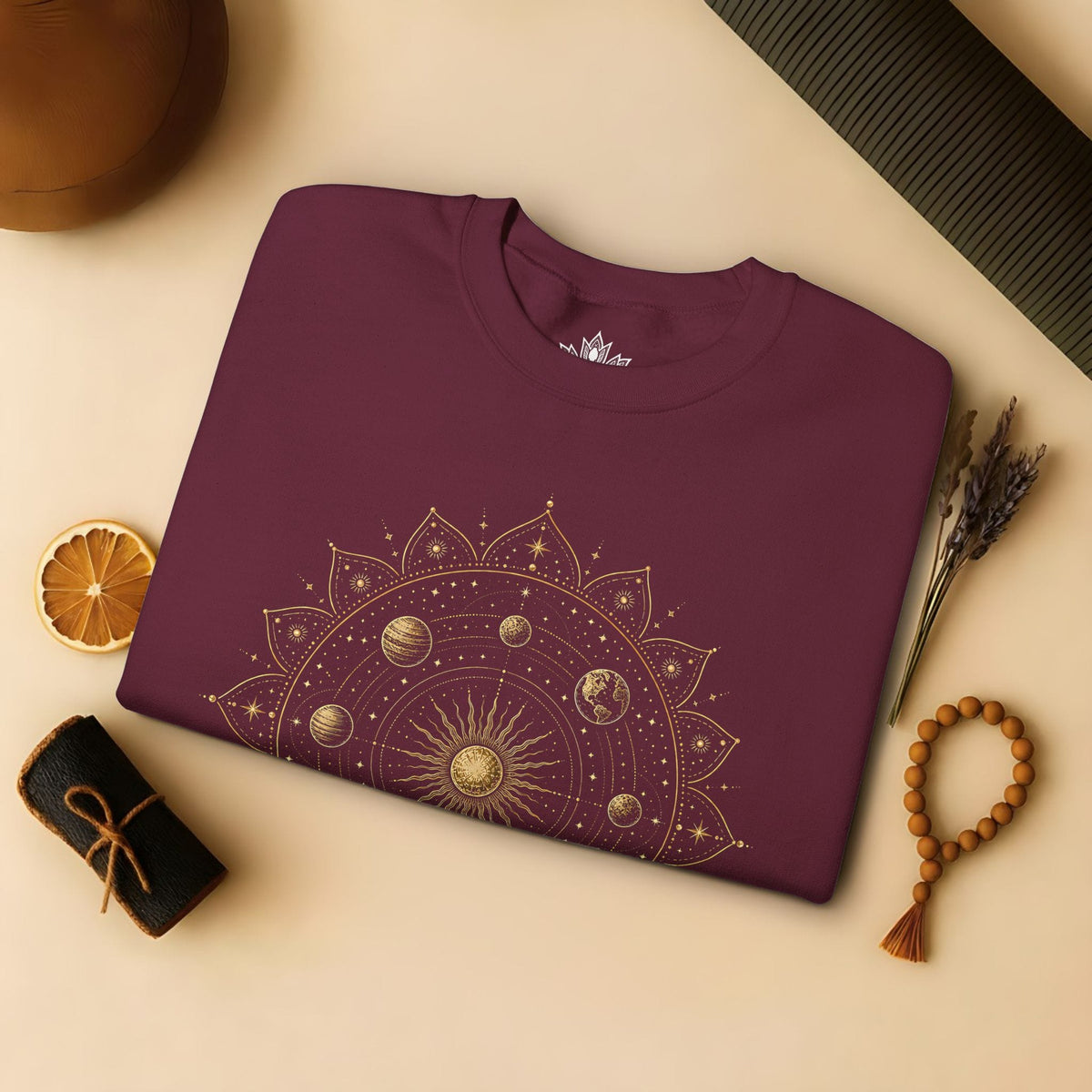 Printify Sweatshirt Space Mandala Sweatshirt Space Mandala Sweatshirt