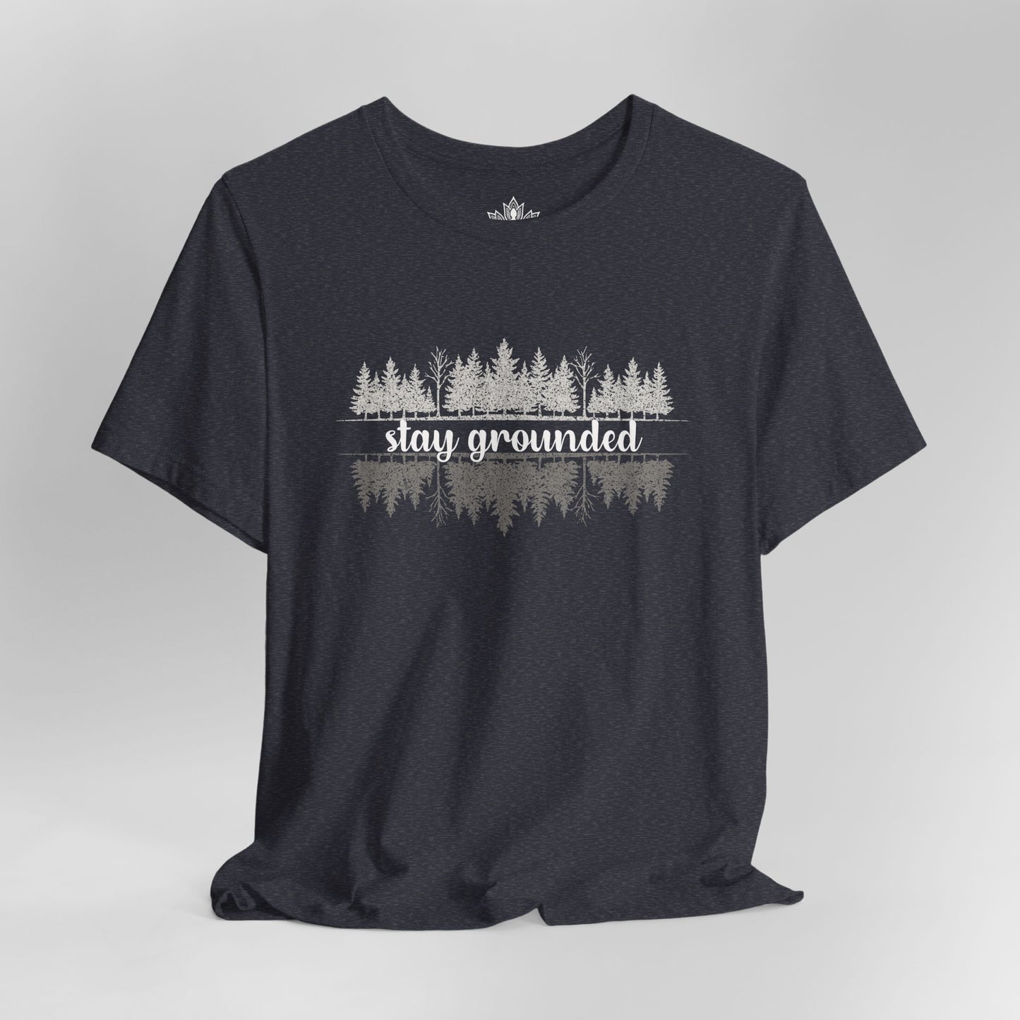 Stay Grounded – Mindful Forest Reflection Tee