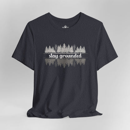 Stay Grounded – Mindful Forest Reflection Men Tee