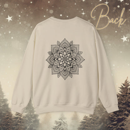 Cozy Breathe Sweater - Mandala Back Print