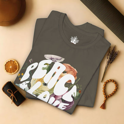 Floral Peace & Love Tee