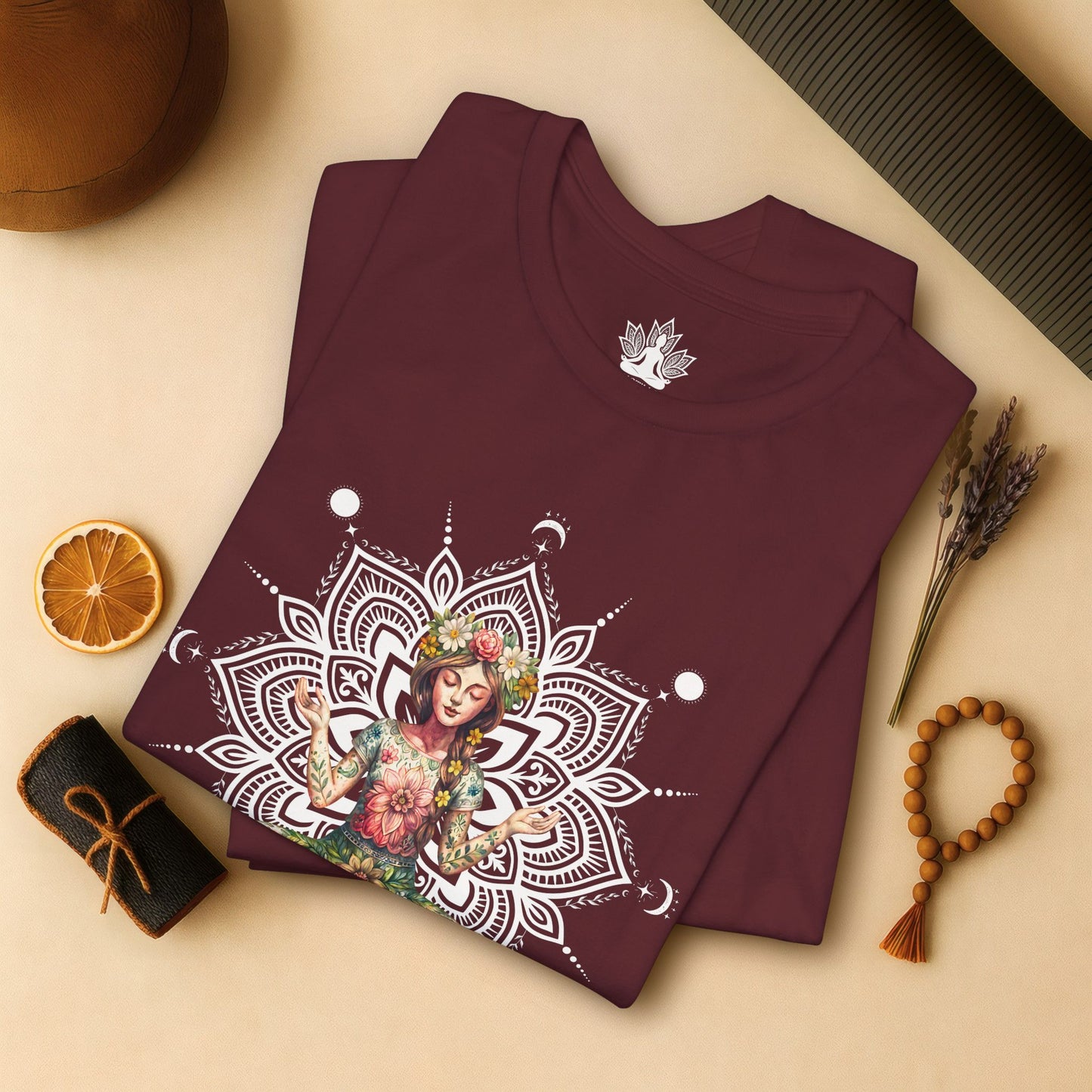 Flower Meditation Boho Tee