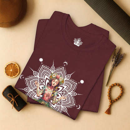 Flower Meditation Boho Tee