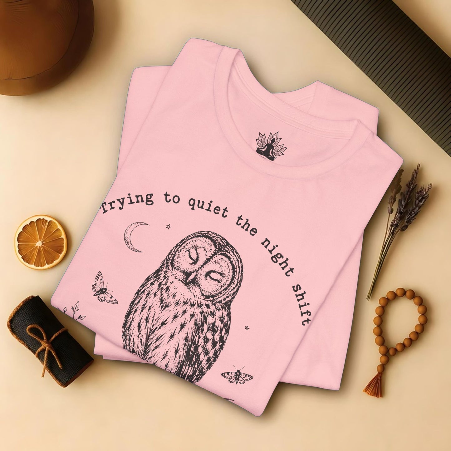Trying To Quiet The Night Shift Owl Tee
