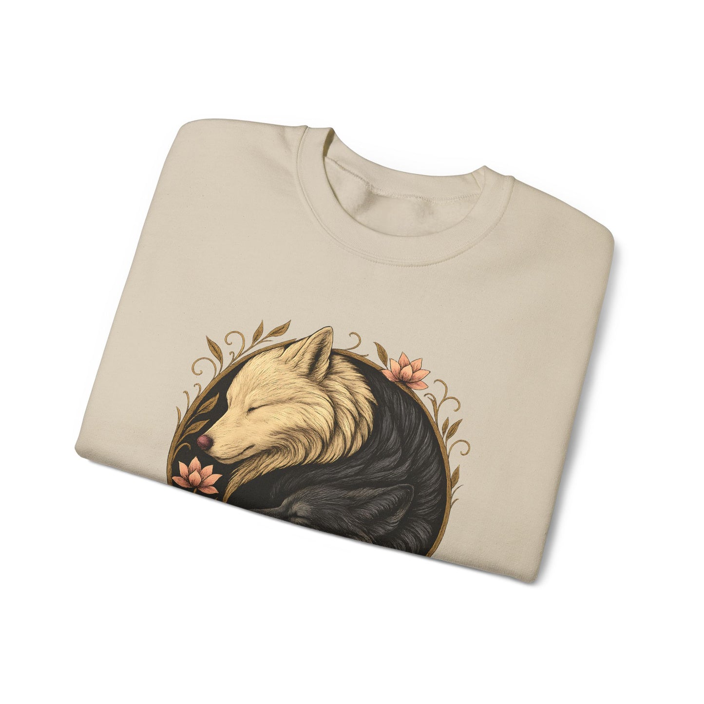 Loups Yin Yang - Sweat-shirt Équilibre Spirituel