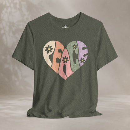 Retro Peace Heart Tee