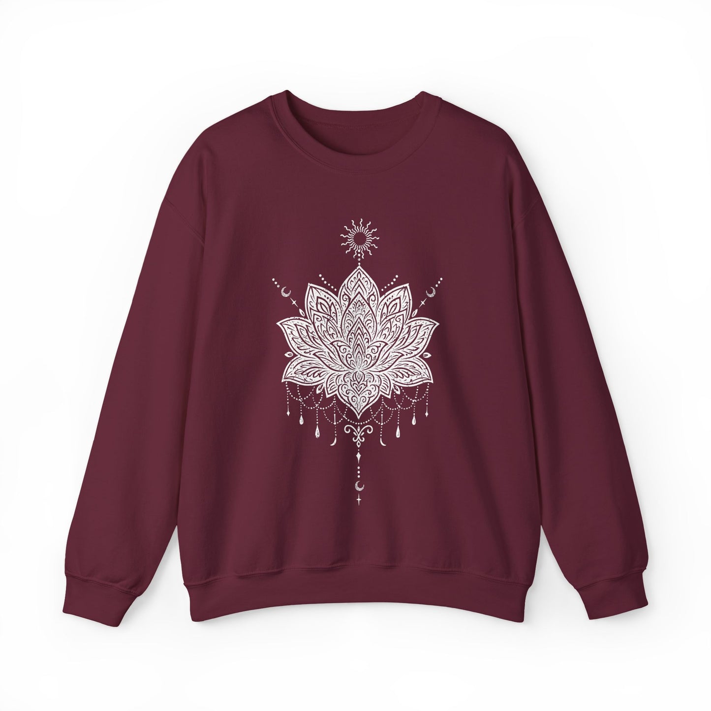 Sweat-shirt Yoga Conscient Mandala Lotus Sacré