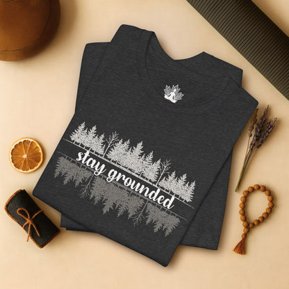 Stay Grounded – Mindful Forest Reflection Men Tee