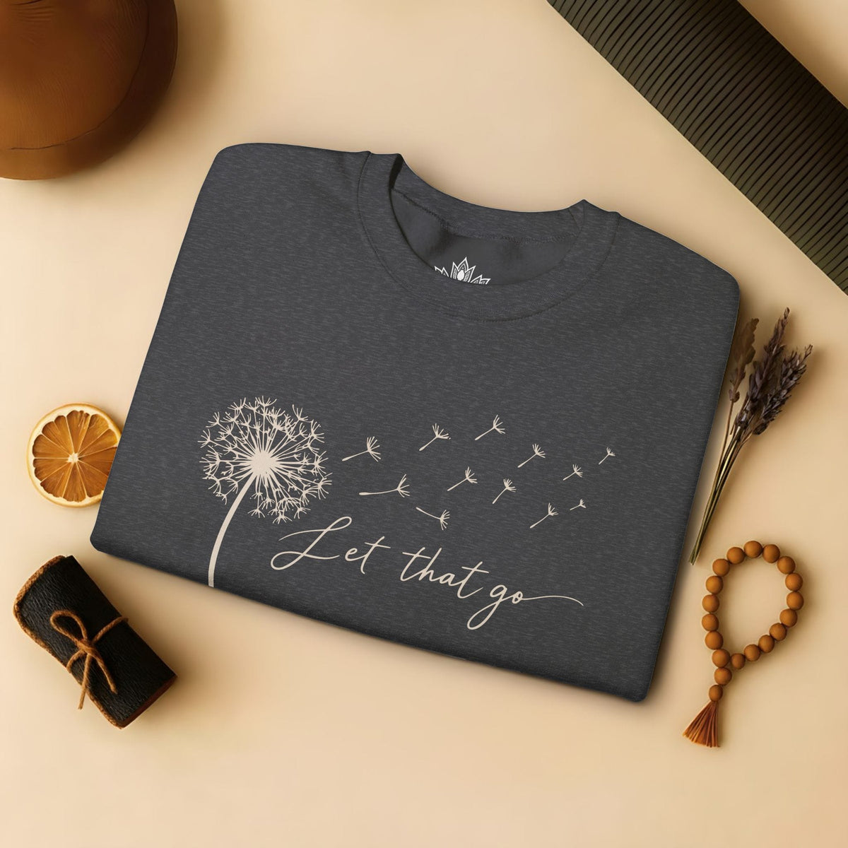 Printify Sweatshirt Let That Go Dandelion Sweatshirt Let That Go Dandelion Sweatshirt