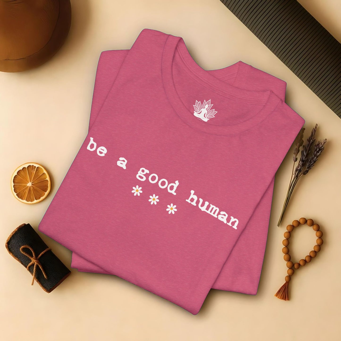 Be A Good Human Daisy Tee