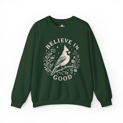 Believe In Good Cardinal Bird Sweatshirt