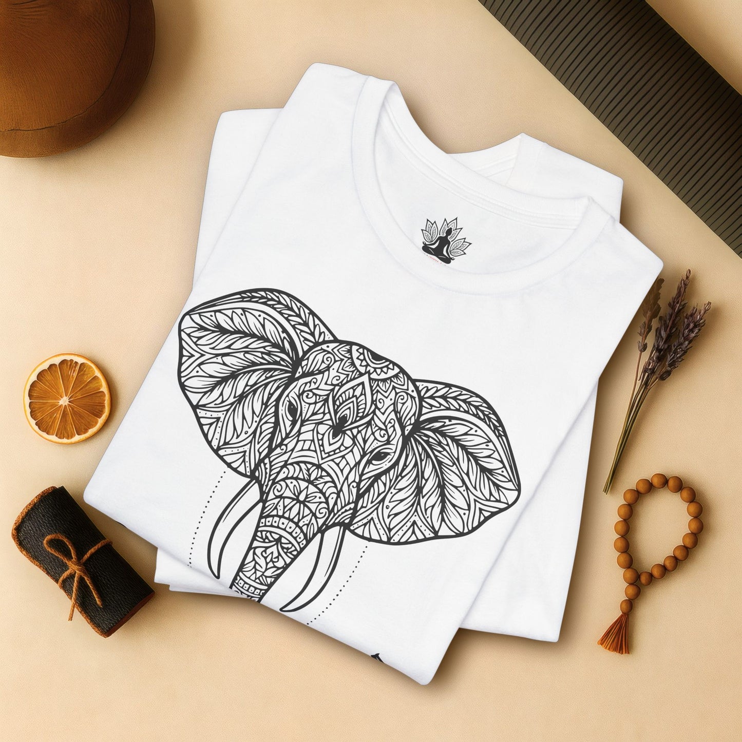 Elephant Mandala Art Tee