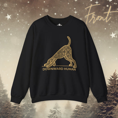 Downward Human Sweater - Mandala Dog