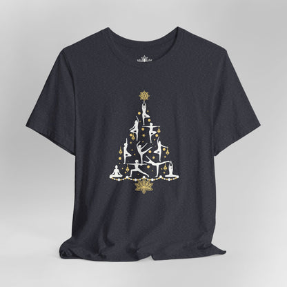 T-shirt de Noël Yoga Poses Christmas Tree – Pleine conscience