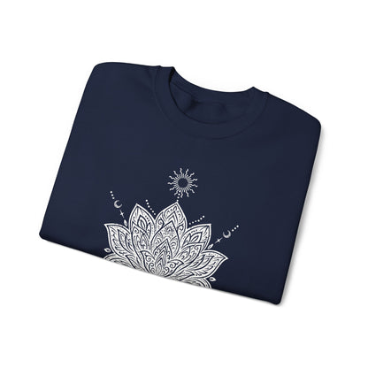Sweat-shirt Yoga Conscient Mandala Lotus Sacré