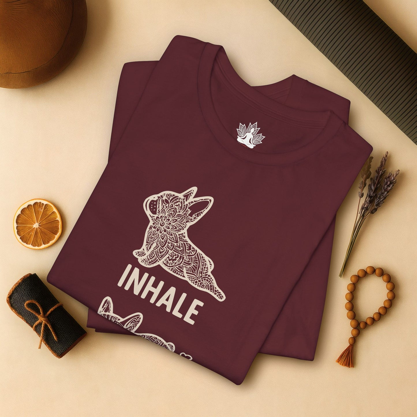 Frenchie Inhale Exhale Tee
