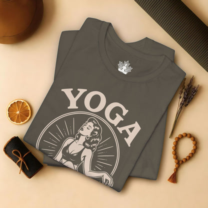 Yoga Because Murder Is Wrong Vintage Tee