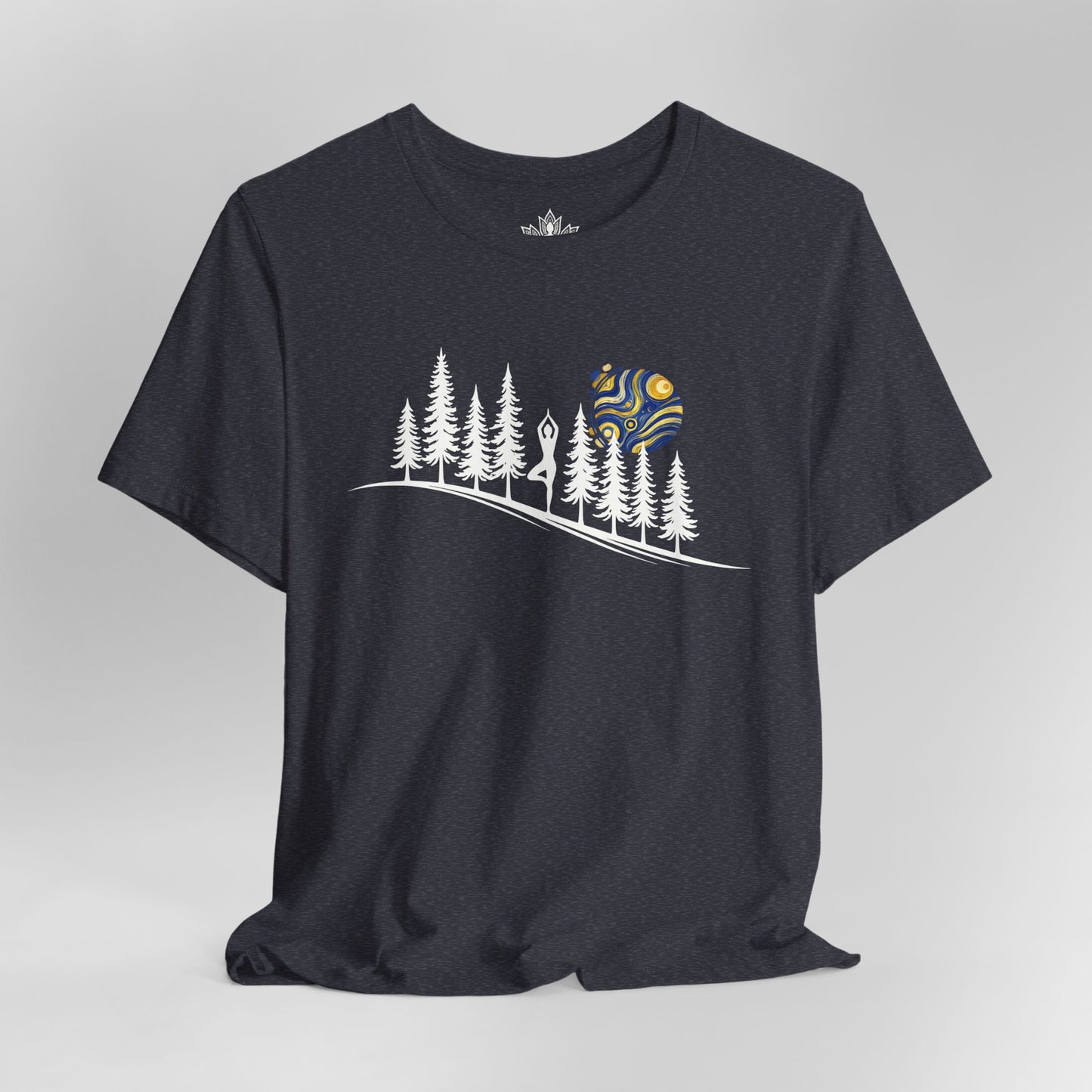 Forest Tree Pose In The Moonlight Tee