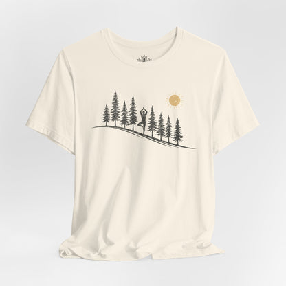 Forest Tree Pose Yoga – Balance in Nature Men Tee