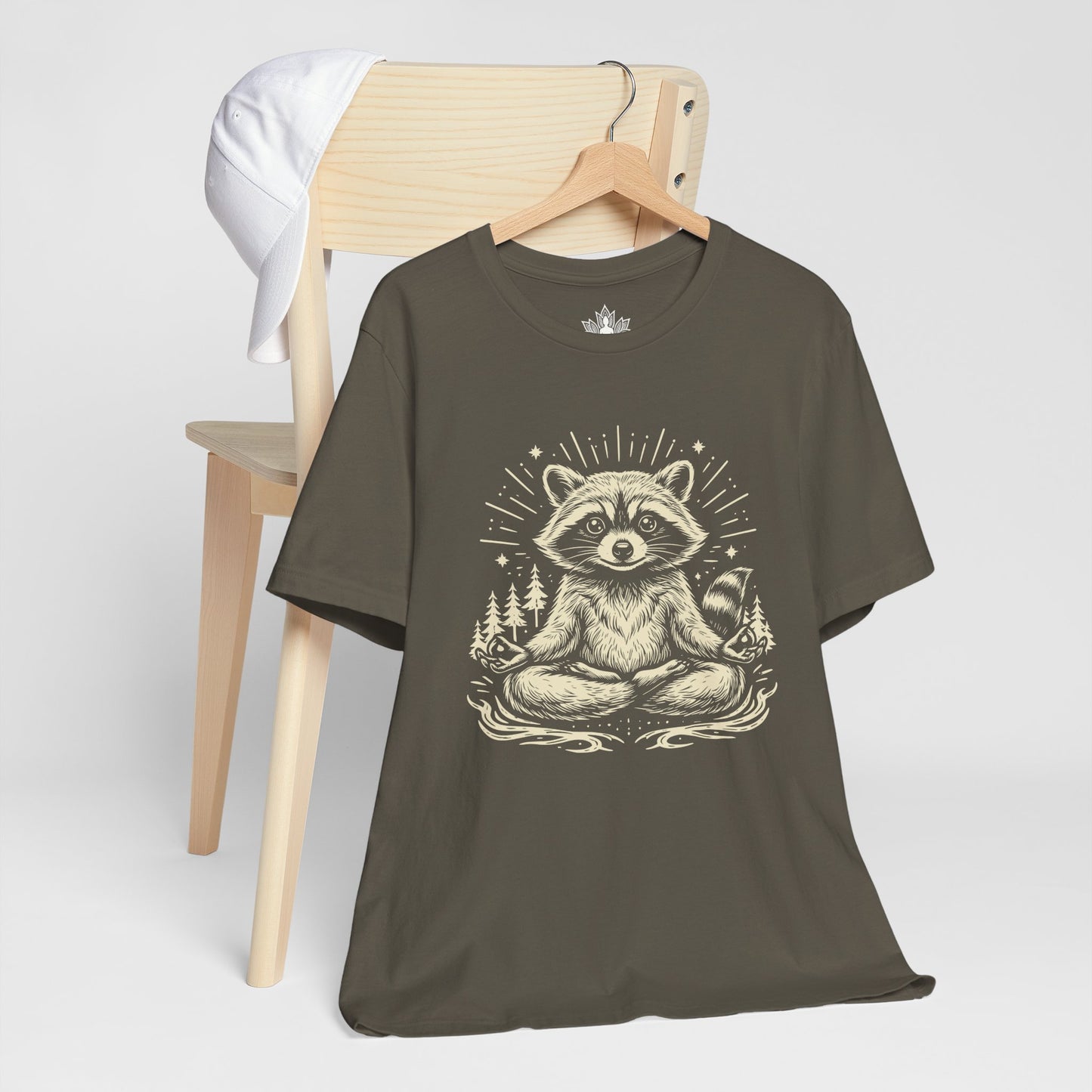 Meditating Raccoon Men Tee